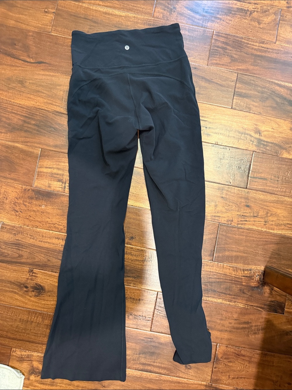 lululemon athletica Black Wide-Leg Leggings HIGH rise -size 8